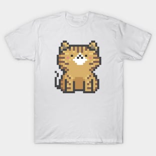 Pixel Quiet Cat 17 T-Shirt